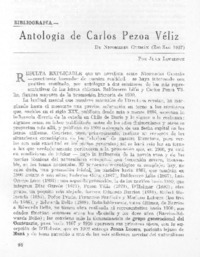 Antología de Carlos Pezoa Véliz
