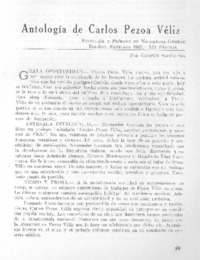 Antología de Carlos Pezoa Véliz