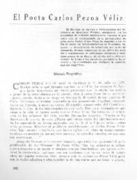 El Poeta Carlos Pezoa Véliz