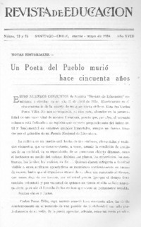 Un Poeta del pueblo murió hace cincuenta años