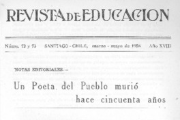 Un Poeta del pueblo murió hace cincuenta años