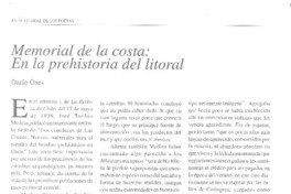 Memorial de la costa: En la prehistoria del litoral