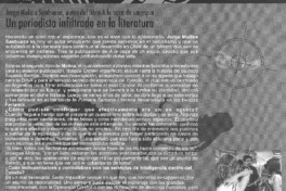 Un periodista infiltrado en la literatura (entrevista)