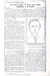 Luis Omar Cáceres, el poeta cuya muerte avergüenza a la justicia