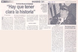 "Hay que tener clara la historia"