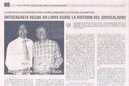 Antofagasta recibe un libro sobre la historia del sindicalismo