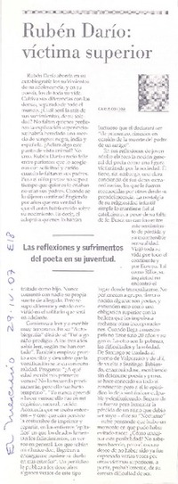 Rubén Darío: víctima superior