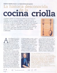 La historia desconocida de la cocina criolla
