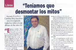 "Teníamos que desmontar los mitos" (entrevista)