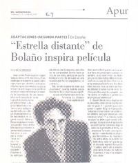 "Estrella distante" de Bolaño inspira película