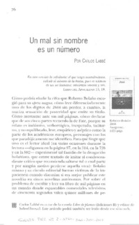 Un mal sin nombre es un número