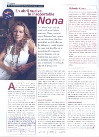 En abril vuleve la insoportable Nona