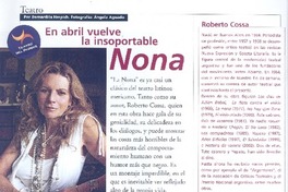 En abril vuleve la insoportable Nona