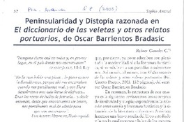 Peninsularidad y distopatía razonada en el Diccionario de las veletas y otros relatos portuarios, de Oscar Barrientos Bradasic