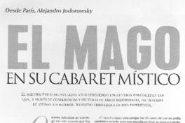 El mago en su cabaret místico (entrevista)