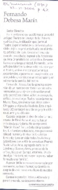 Fernando Debesa Marín