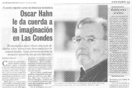 Oscar Hahn le da cuerda a la imaginación en Las Condes (entrevista)