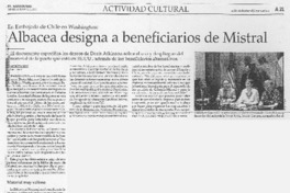 Albacea designa a beneficiarios de Mistral