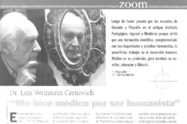 "Me hice médico por ser humanista"