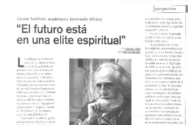 "El futuro está en una elite espiritual"
