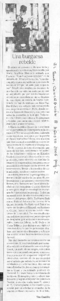 Una burguesa rebelde