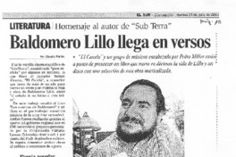 Baldomero Lillo llega en versos