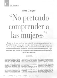 "No pretendo comprender a las mujeres" (entrevista)