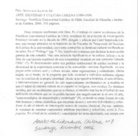 Arte, identidad y cultura chilena (1900-1930)