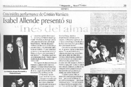 Isabel Allende presentó su "Inés del alma mía"