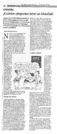 ¿Cuántas preguntas tiene un Mundial?