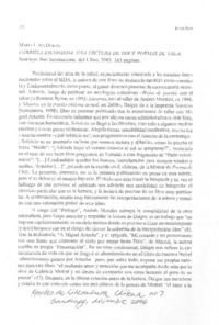 Gabriela Escondida. Una lectura de doce poemas de Tala