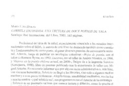 Gabriela Escondida. Una lectura de doce poemas de Tala