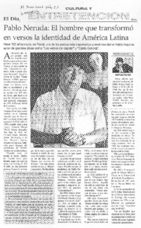 Pablo Neruda: el hombre que transformó en versos la identidad de América Latina