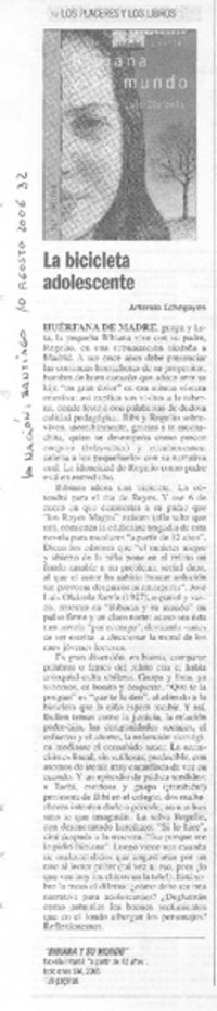 La bicicleta adolecente