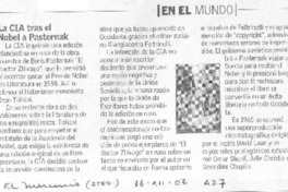 La CIA y el Nobel a Pasternak