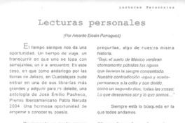Lecturas personales