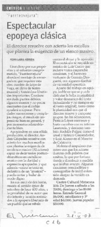 Espectacular epopeya clásica