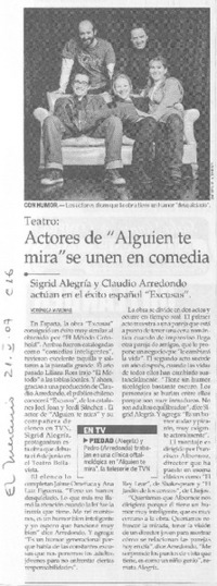 Actores de "Alguien te mira" se unen en comedia