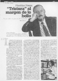 "Tristura" al bello margen de lo bello