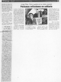 Póstumas reflexiones en solitario