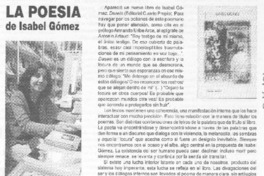 La Poesía de Isabel gómez