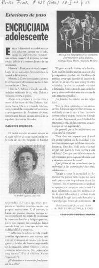 Encrucijada adolescente