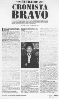 Cronista bravo (entrevista)