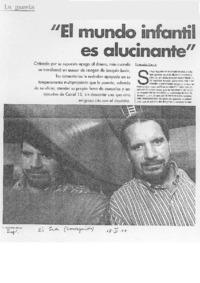 "El mundo infantil es alucinante" (entrevista)