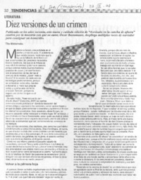 Diez versiones de un crimen