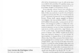 Las voces de Enrique Lihn