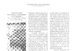 Daniel lvovich: Nacionalismo y Antisemitismo en la Argentina