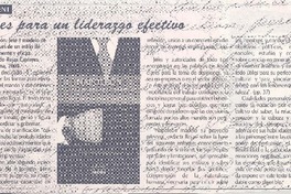 Claves para un liderazgo efectivo