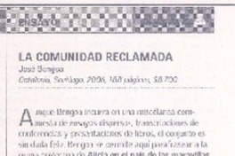 La comunidad reclamada