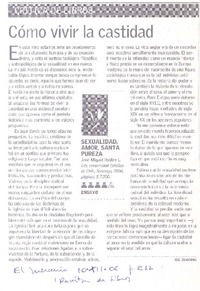 cómo vivir la castidad